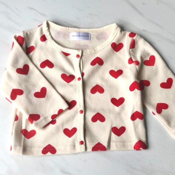 Heart Baby Red Dress Set with Cardigan 18 months, 24 months 18-24 m - Picture 3 of 3